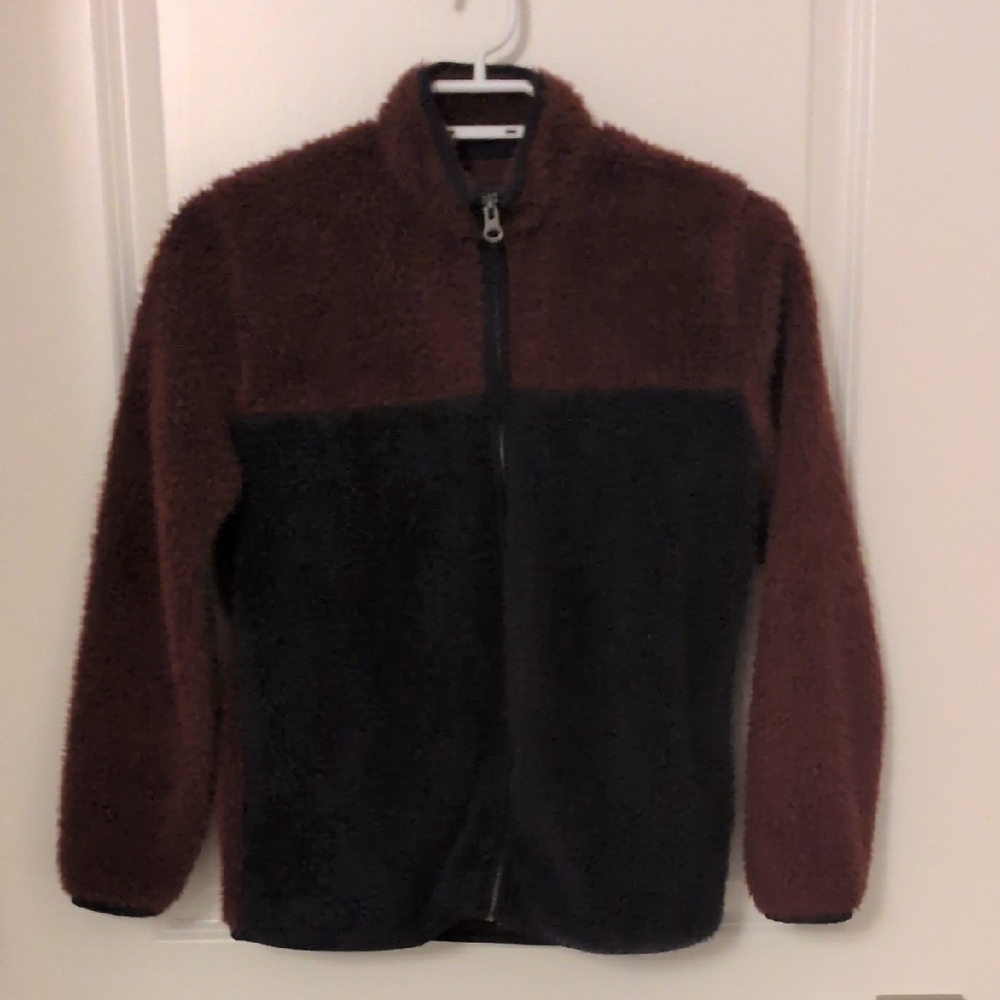 The Children's Place Brown and Black Fleece Jacket